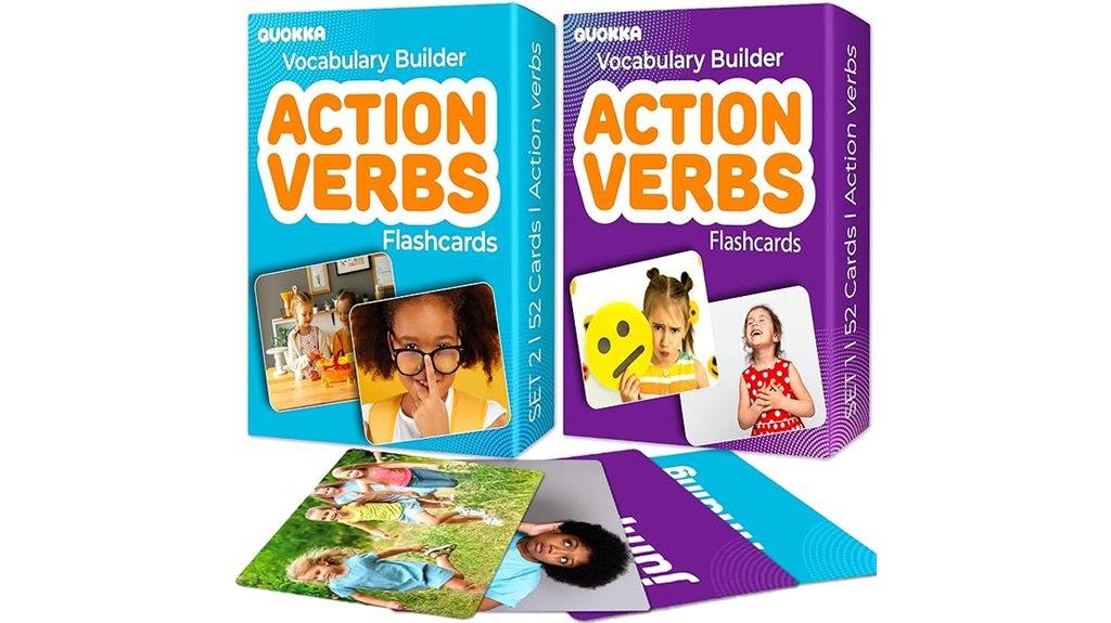 create quokka action verb flashcards