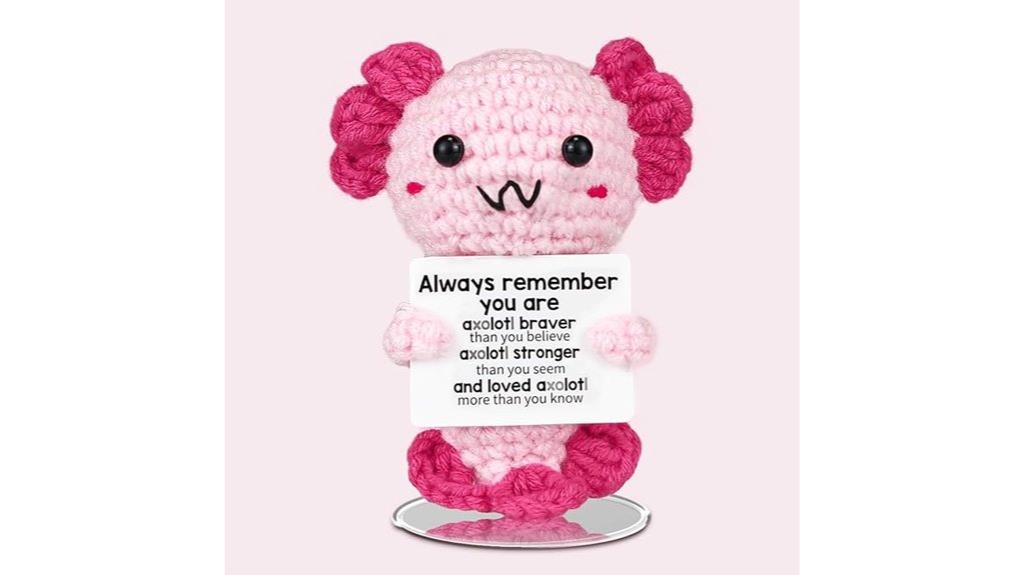 crochet axolotl plush gift