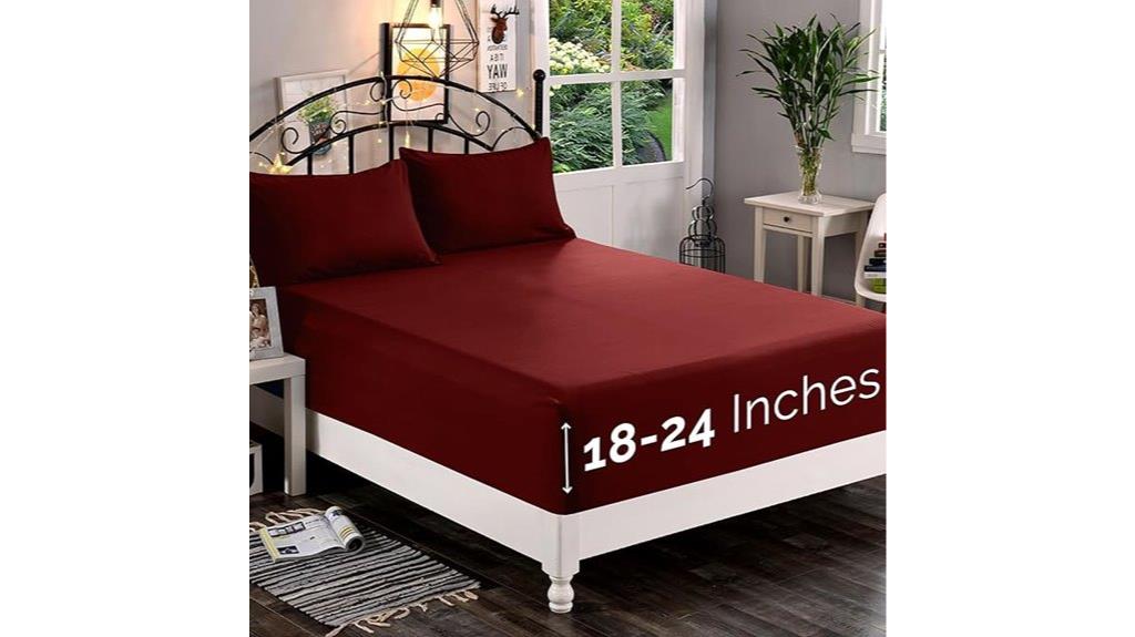 deep mattress fitted sheet