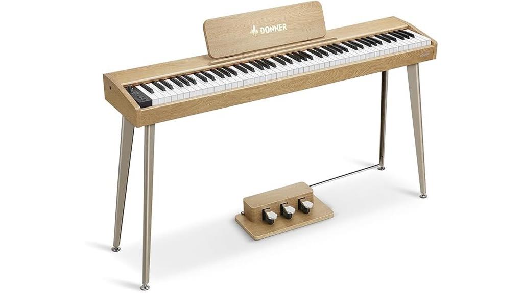digital piano with 88 keys