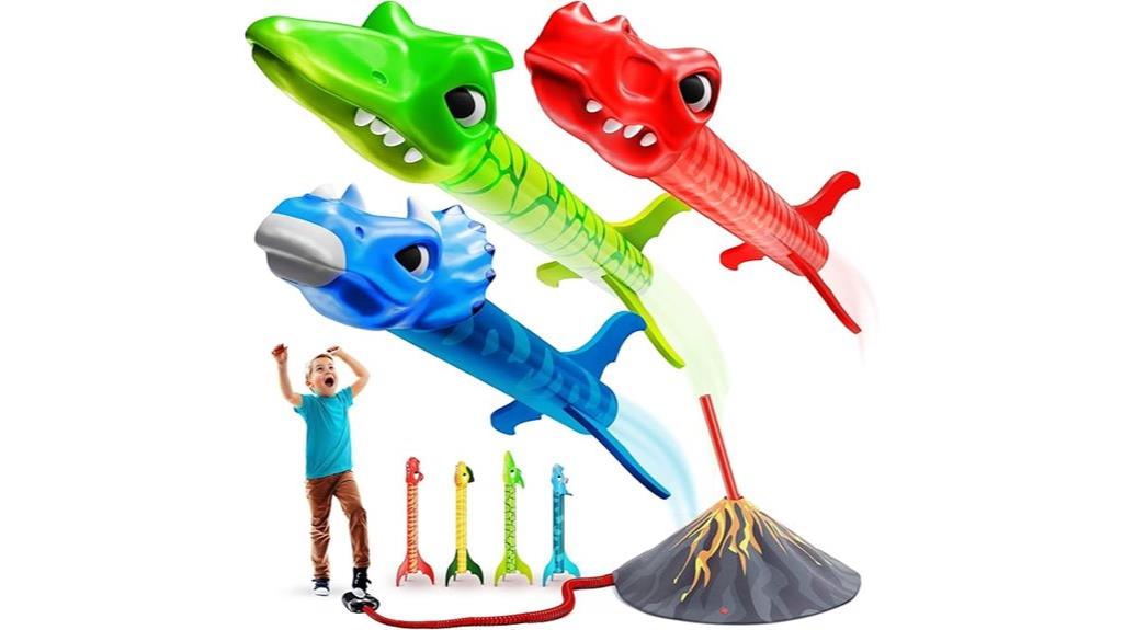 dinosaur rocket launcher toy