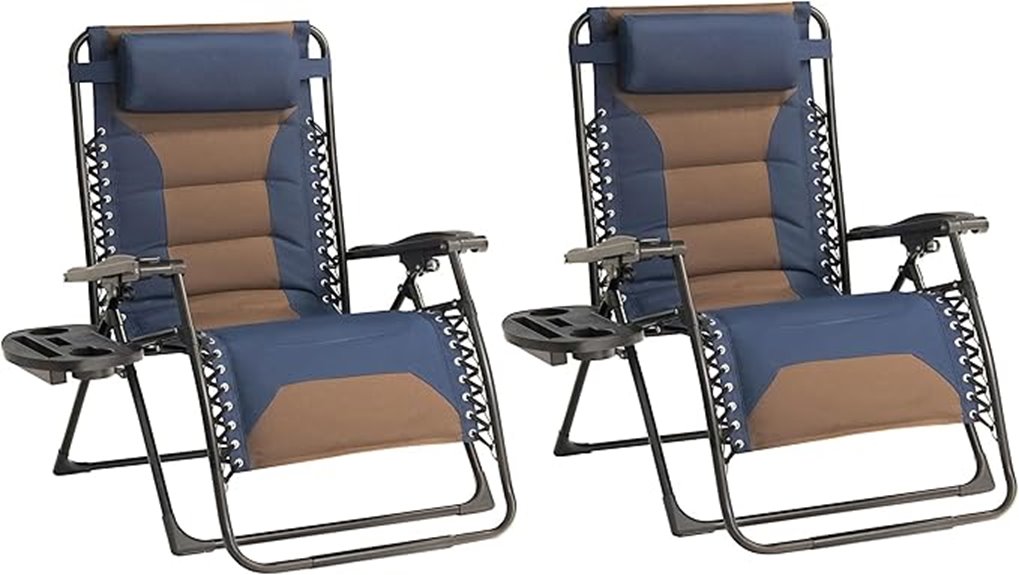 dual padded recliner set
