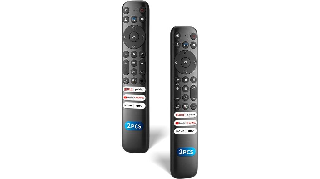 dual tcl google tv remotes