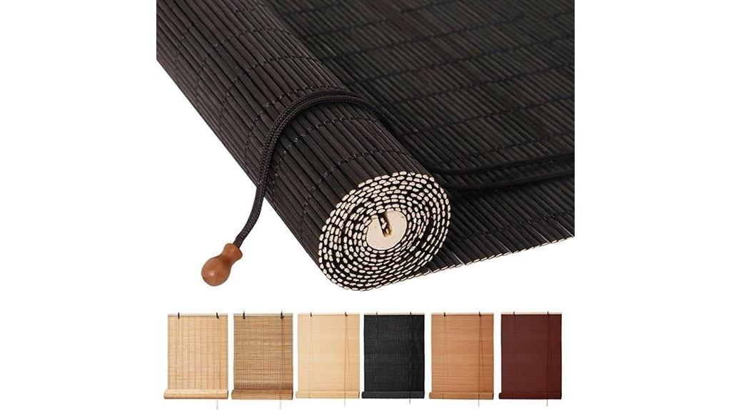 easy indoor bamboo shades