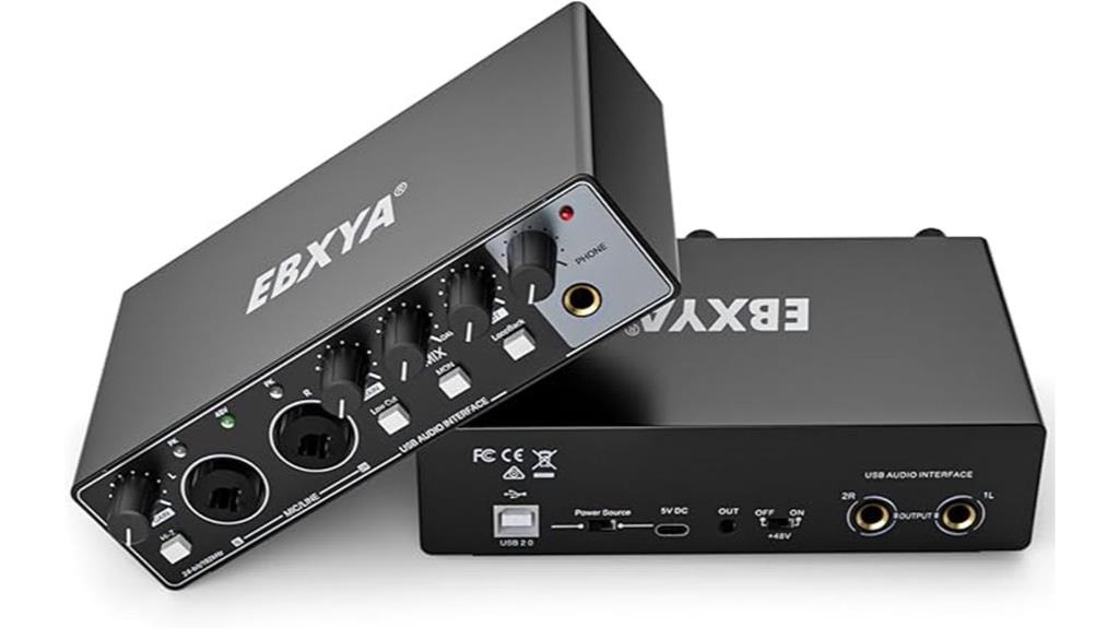 ebxya 2i2 audio interface