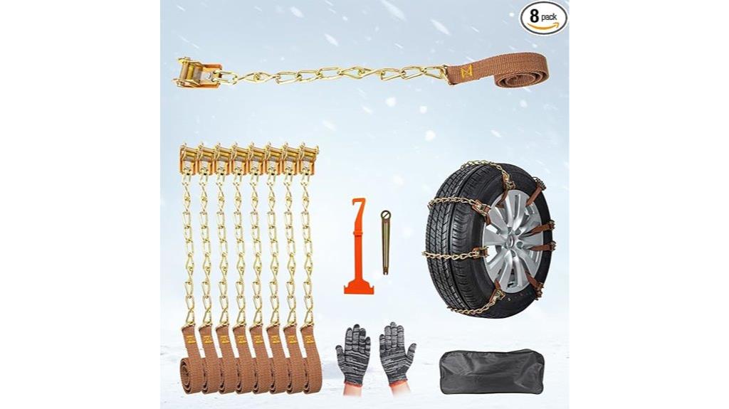 eight pack snow tire chains