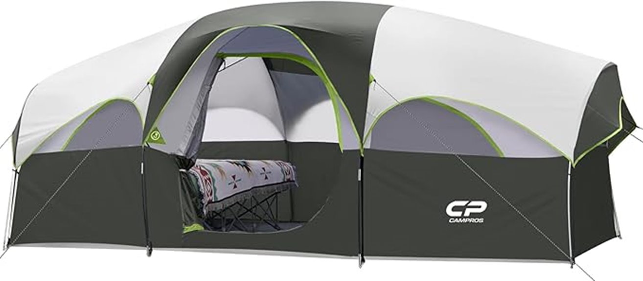 eight person camping tent