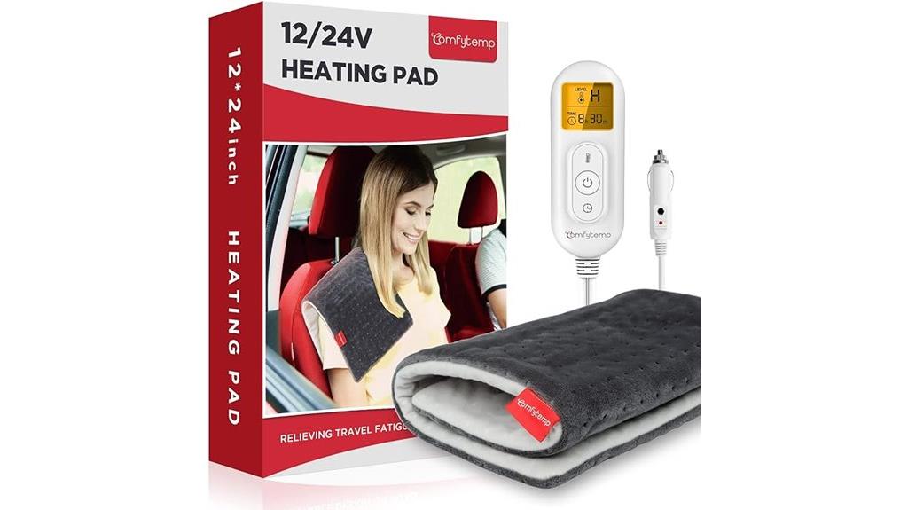 electric car blanket with settings