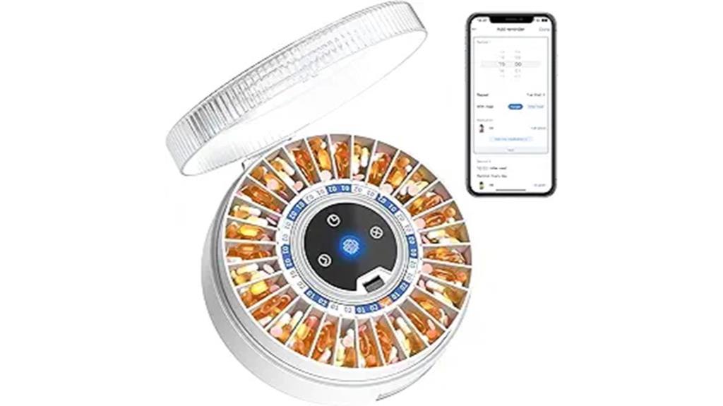 electronic 31 slot pill dispenser