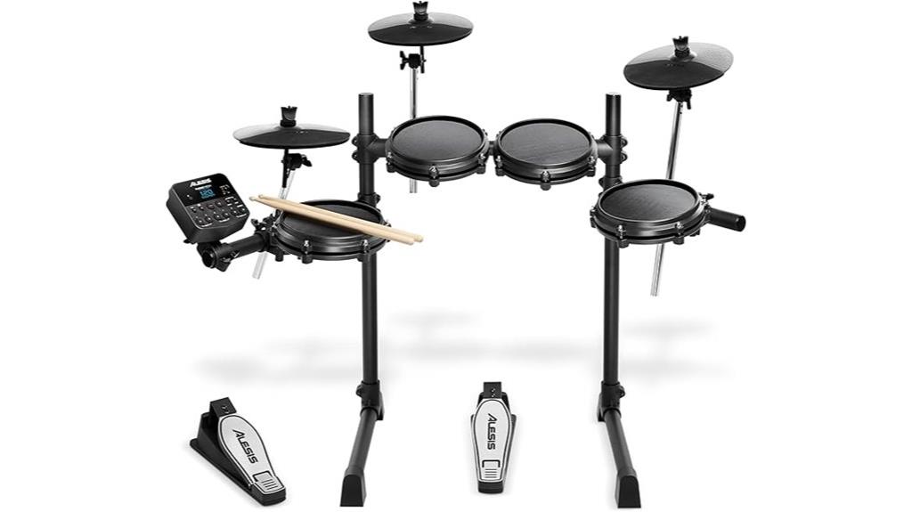 electronic drum kit with mesh pads