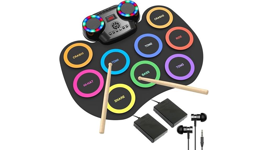 electronic drum set with lights