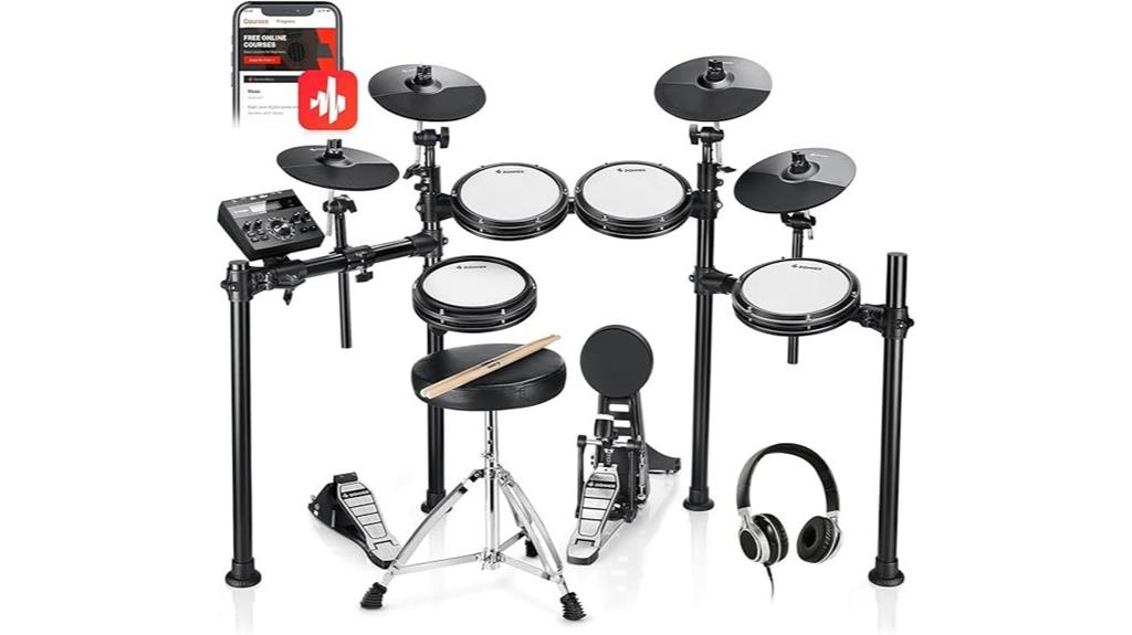 electronic drum set with mesh