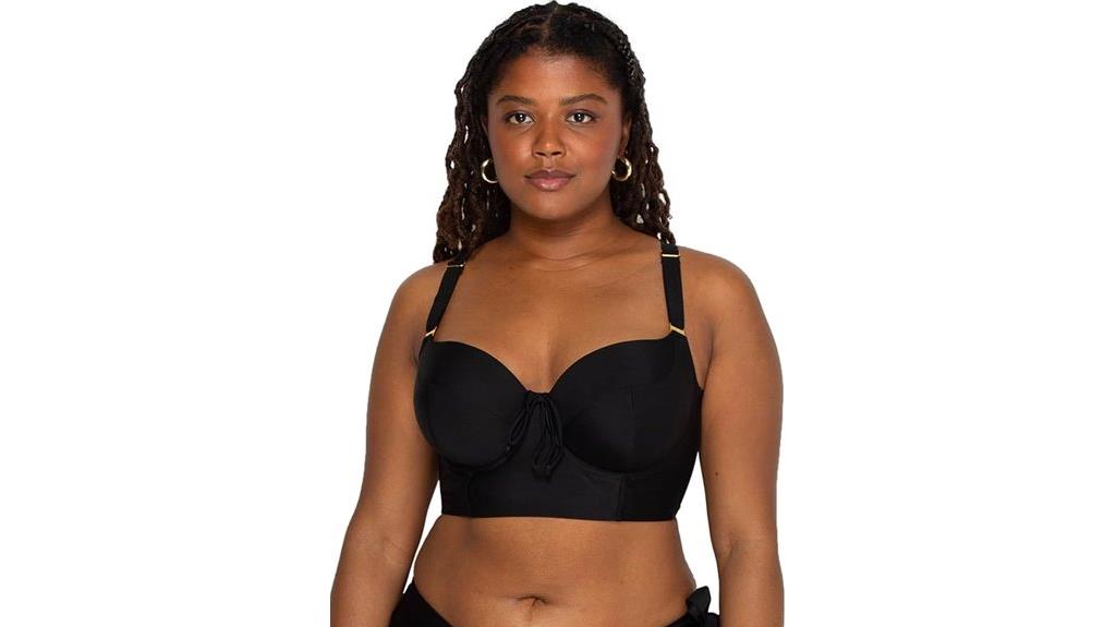 elegant underwire bikini top