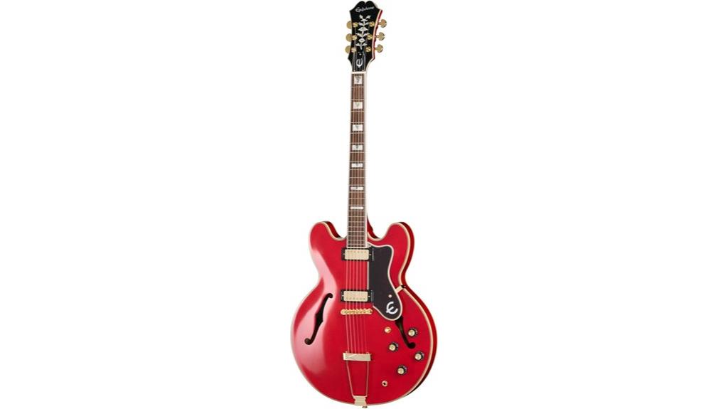 epiphone sheraton cherry guitar