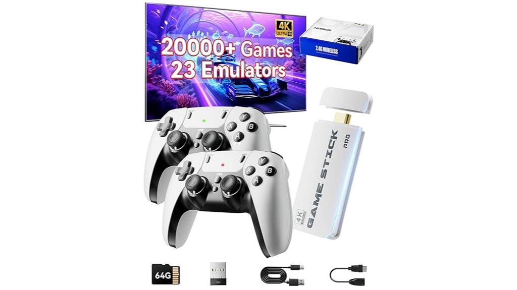 extensive retro gaming library