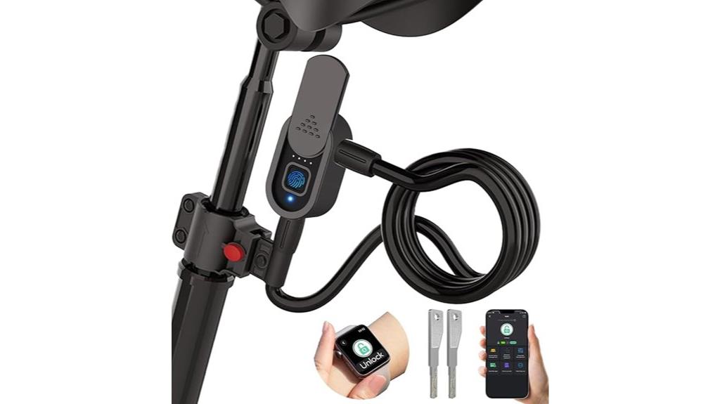 fingerprint bike lock key