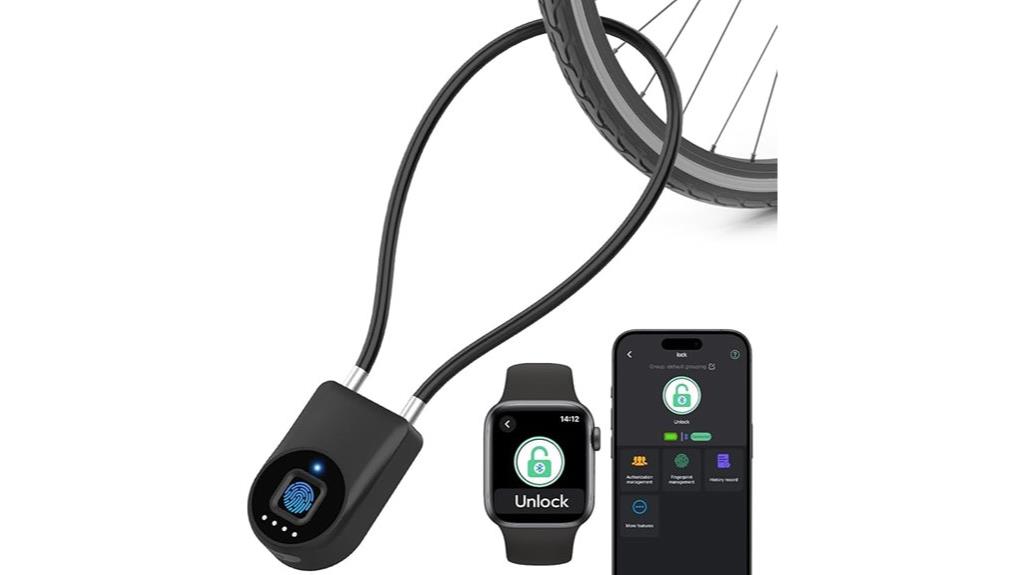 fingerprint bluetooth padlock