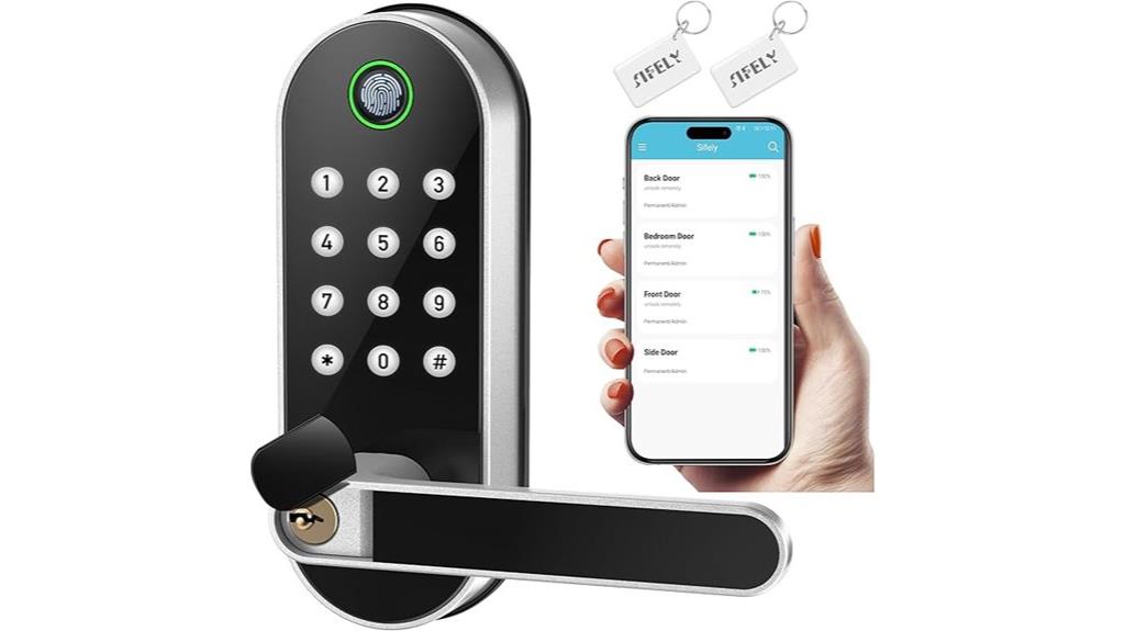 fingerprint keypad smart lock