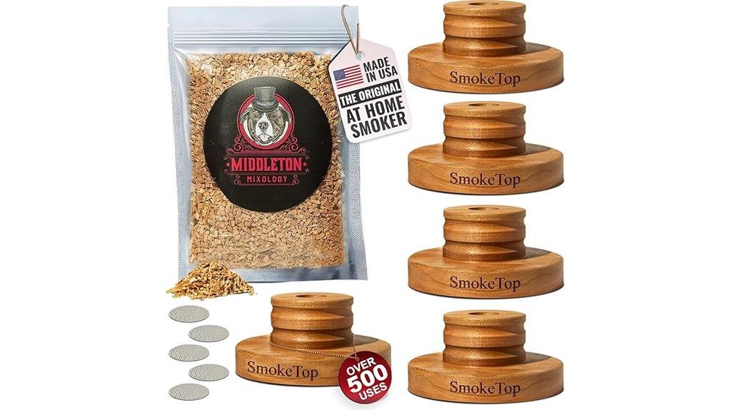 five piece smoke infuser set