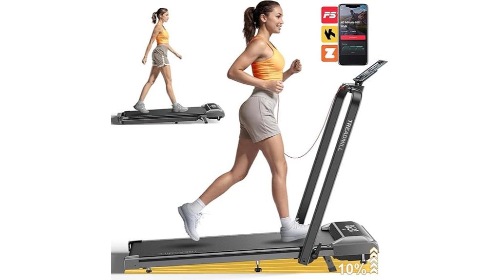 foldable incline desk treadmill