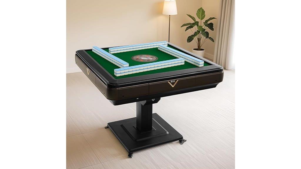 foldable mahjong table with wheels