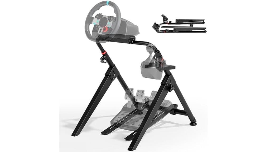foldable racing wheel stand