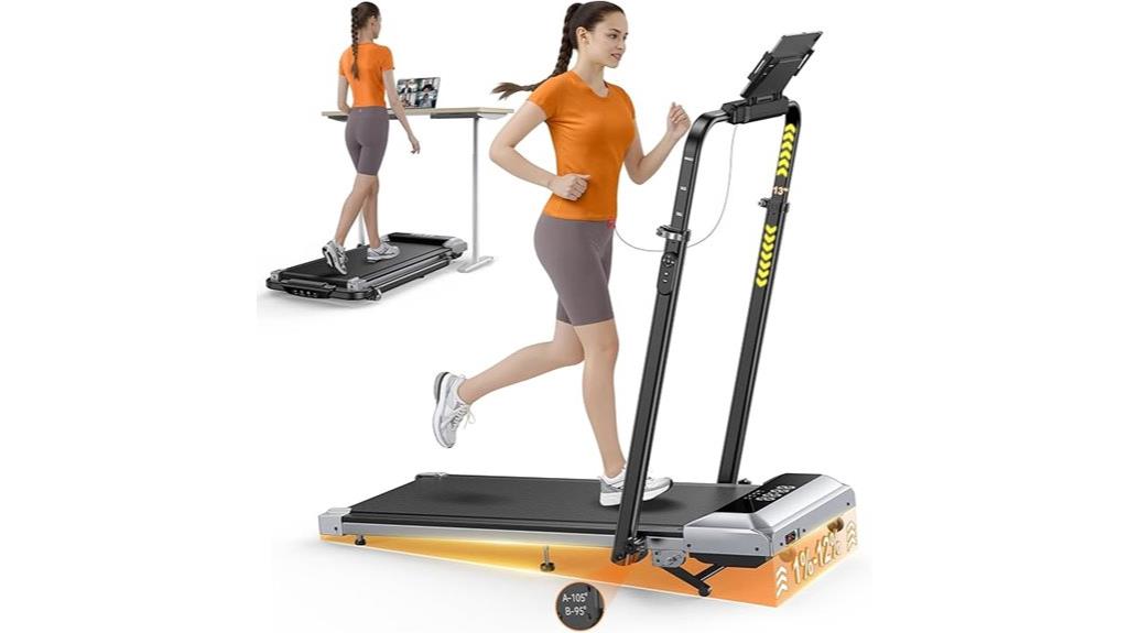 folding incline treadmill with app