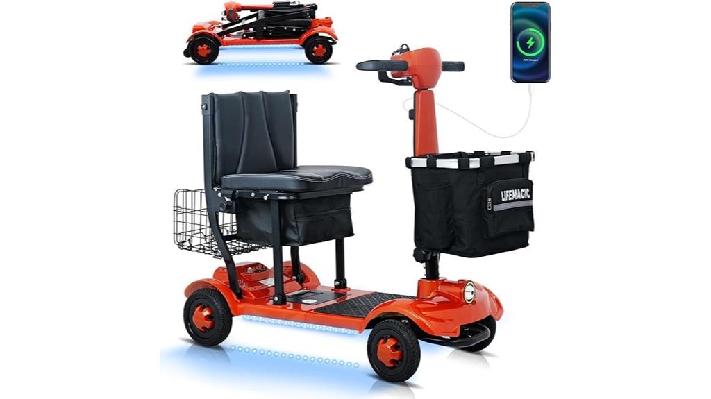 folding scooter with dual batteries