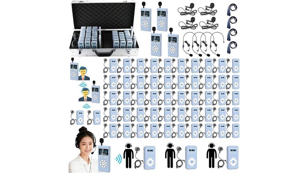 four transmitters fifty receivers