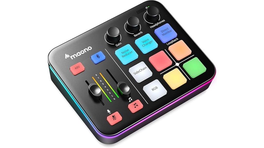 gaming audio mixer rgb