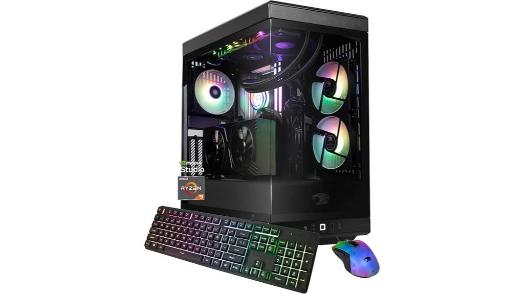 gaming desktop with ryzen