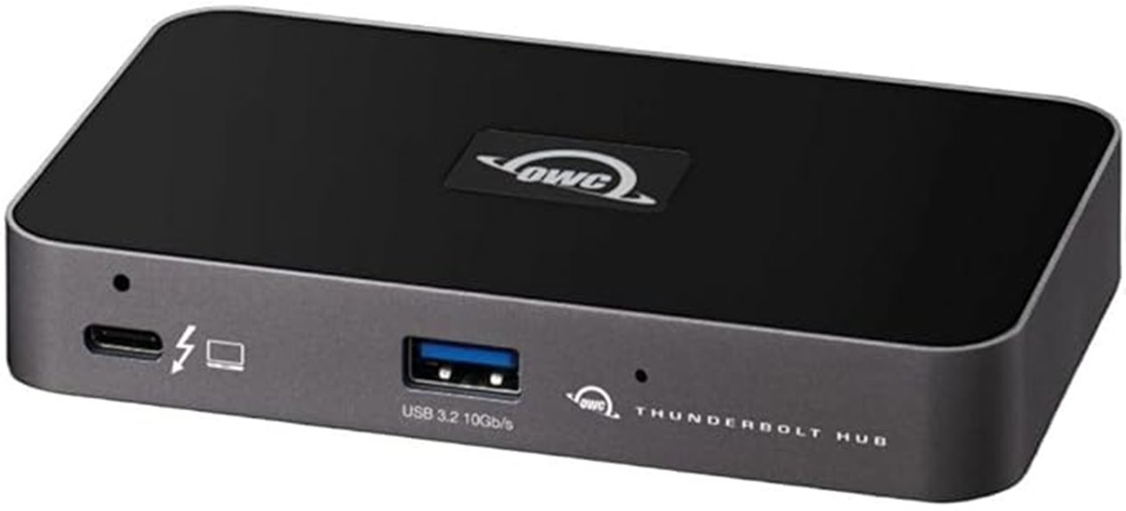 grey black thunderbolt hub