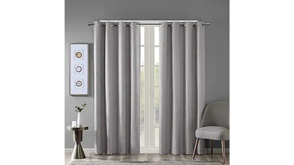 grey patio blackout curtain