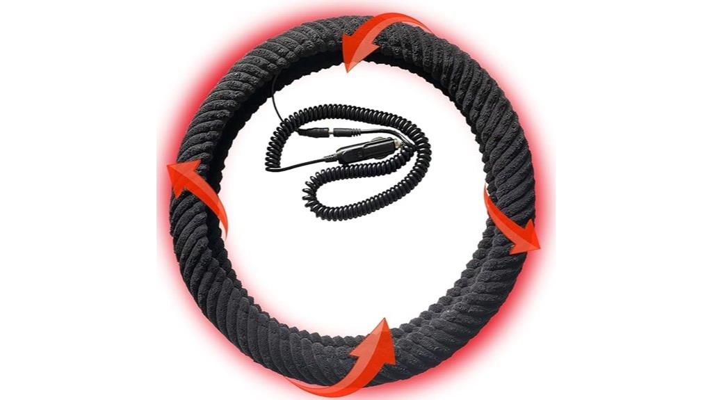 heated car steering cover