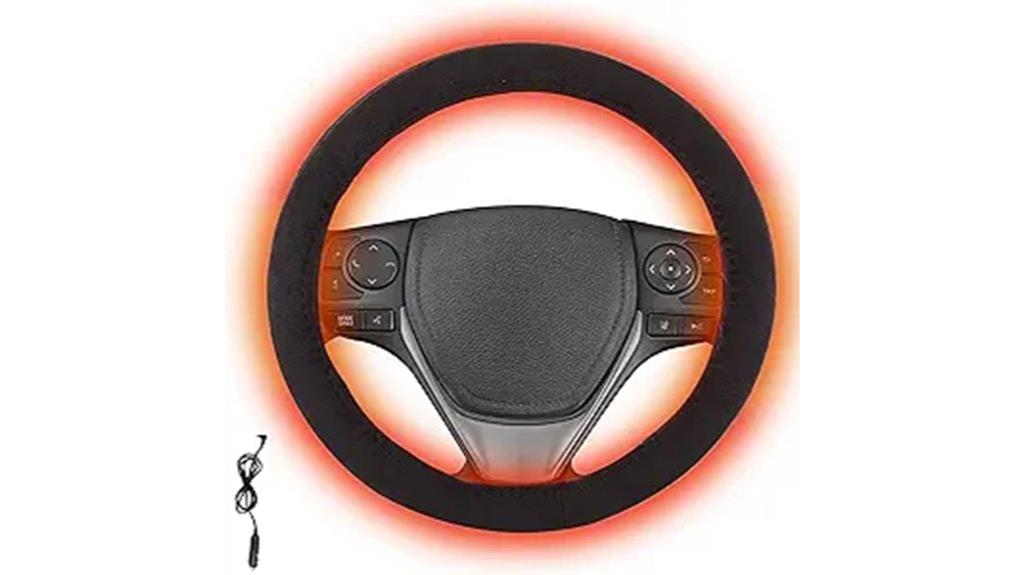 heated car steering cover