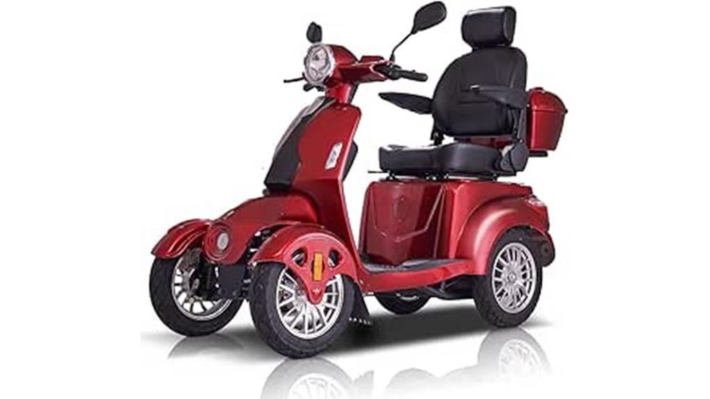 heavy duty four wheel scooter