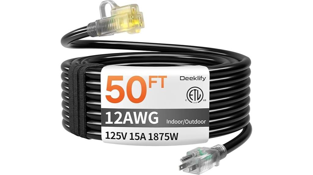 heavy duty outdoor extension cord