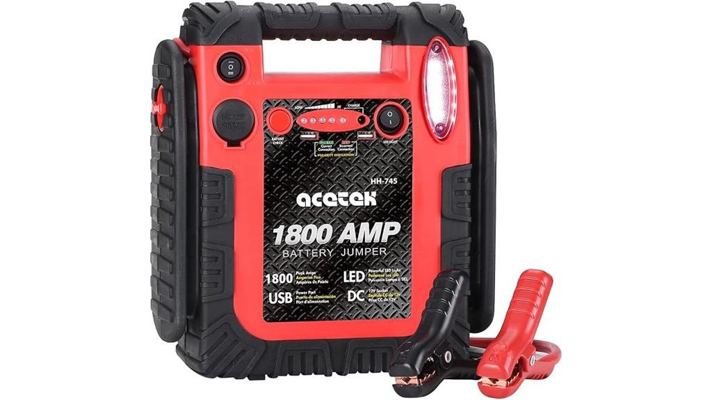 high capacity portable jump starter