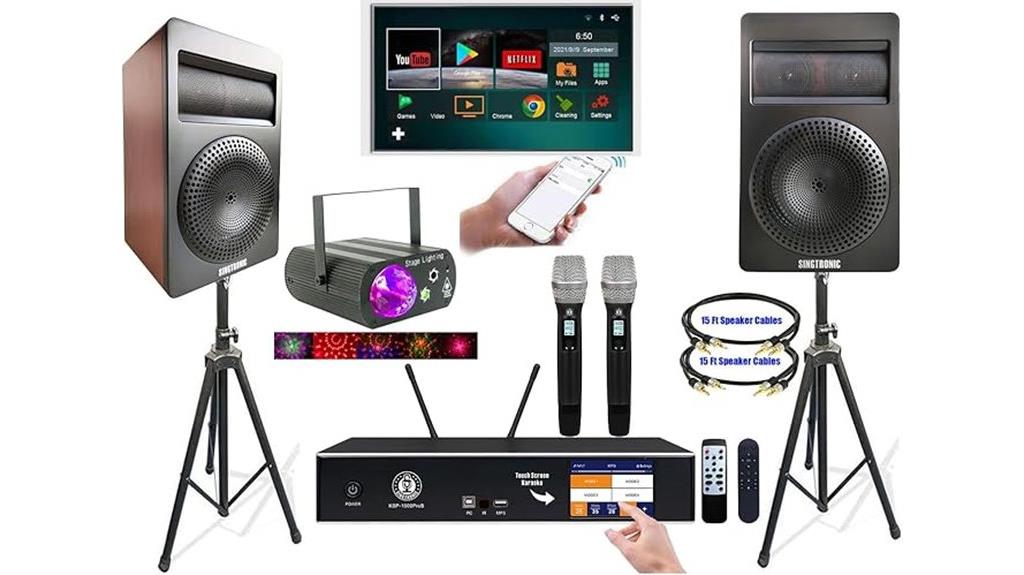 high power karaoke bluetooth system
