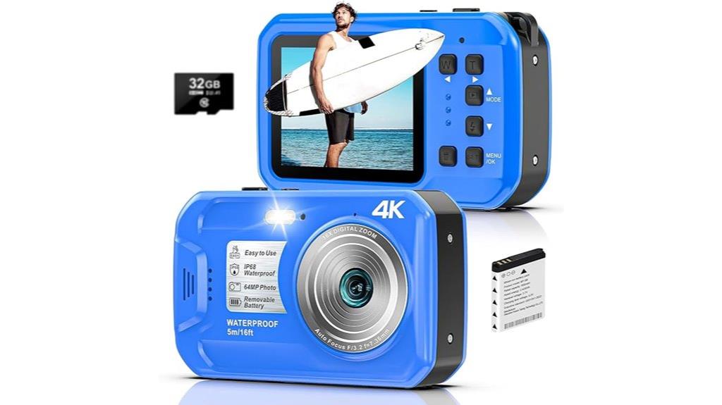 high res waterproof dive camera