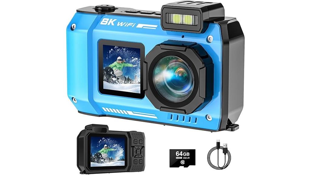 high resolution waterproof underwater camera