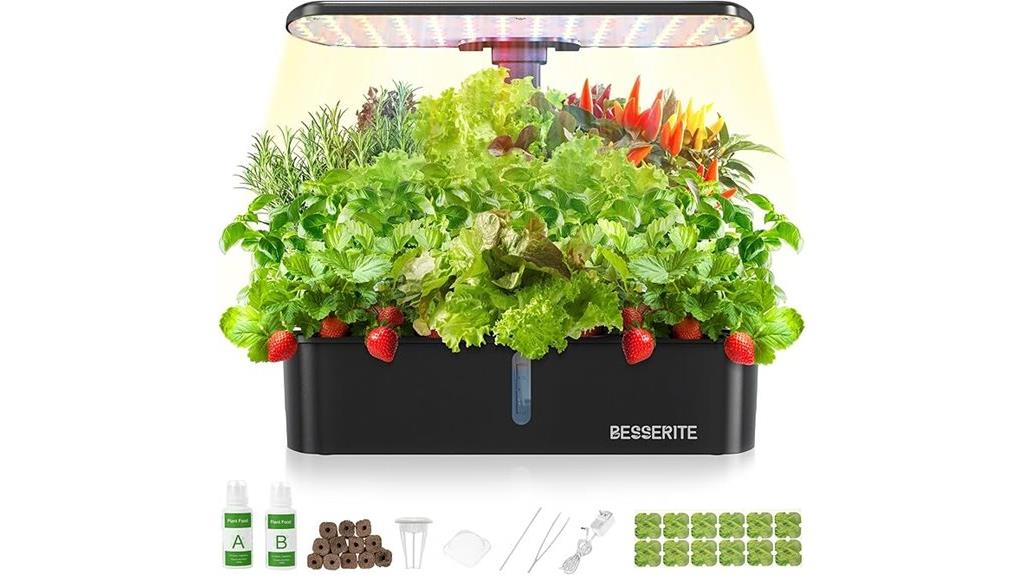 hydroponic kit with pods