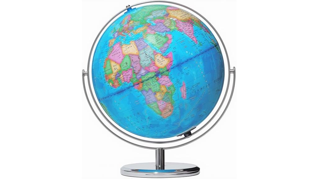 illuminated spinning globe switch