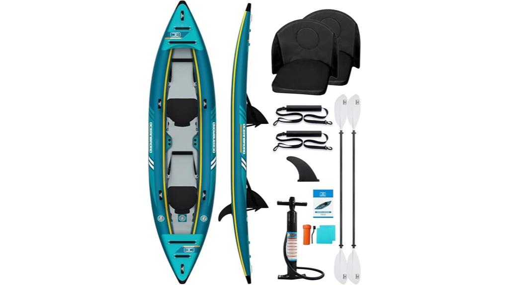inflatable 2 person kayak