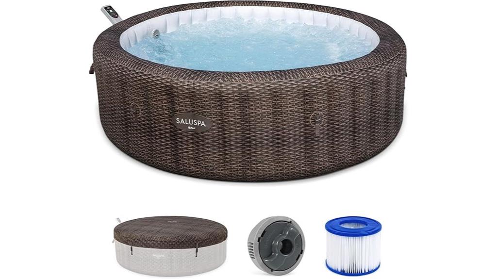 inflatable hot tub with app