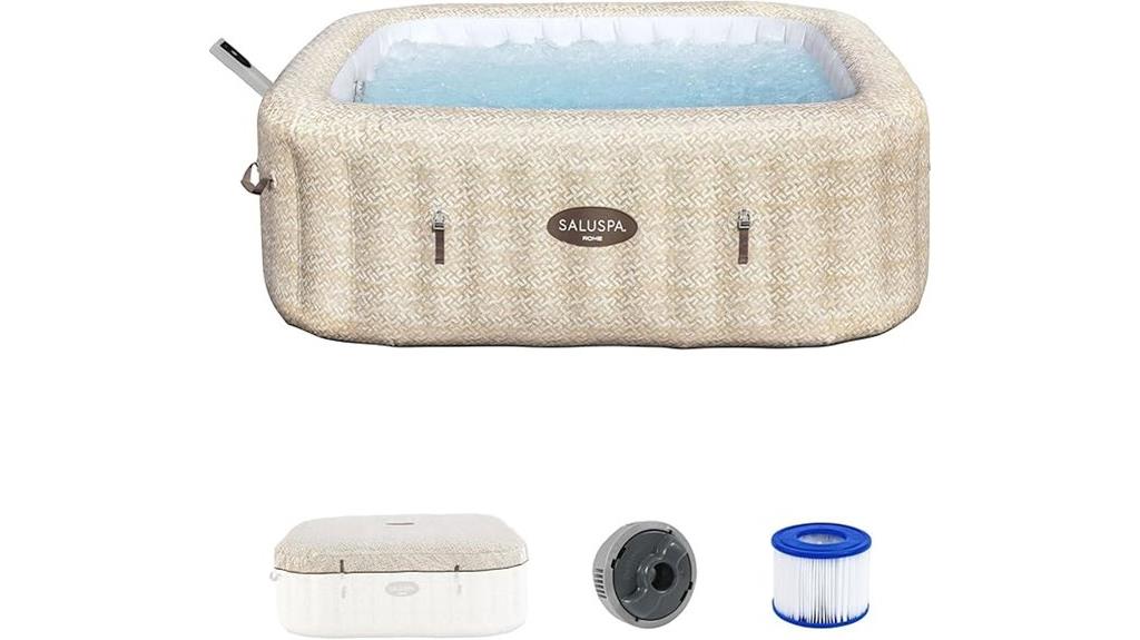 inflatable hot tub with app