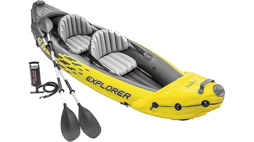 inflatable kayak with accessories