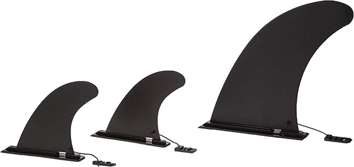 inflatable paddle board fins