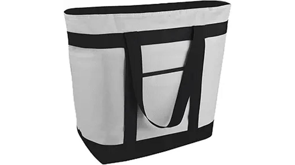 insulated reusable grocery tote