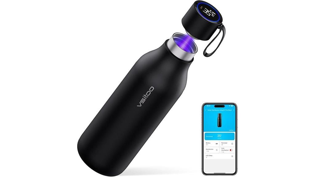 insulated self cleaning water bottle